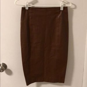 Zara Faux Leather Pencil Dress